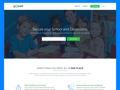 gopad website homepage quovantis website design