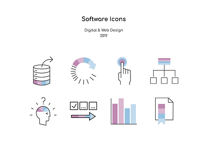 Software Icons branding design designer figma graphic design icon iconography illustrator ui vector