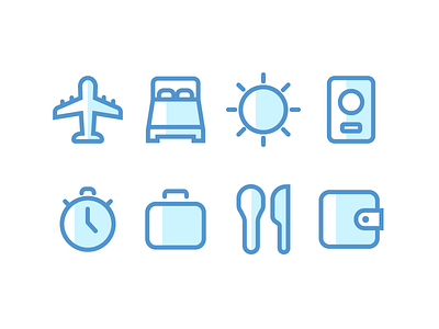 Flat Shadow Line Icon flat icons icons minimal shadow icons travel