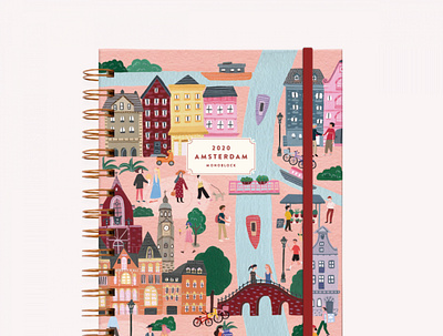 AMSTERDAM DIARY @MONOBLOCK amsterdam city editorial illustration illustrator