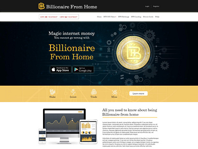 Bitcoin Web Interface adobe illustrator adobe photoshop branding design