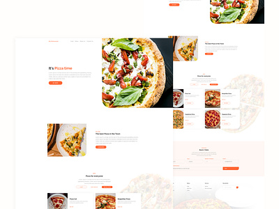 Pizzeria - Restaurant Website Template design ui ux web website