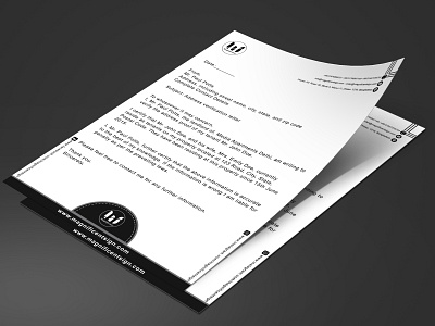 Letterhead Design Magnificentsign branding design graphic design illustration letterhead magnificent magnificentsign printing firm riadhossainakash syedriadhossain