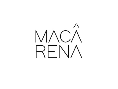 Macarena logo brand design branding feminine identity design logo