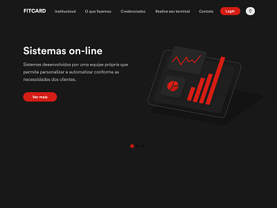 Fitcard - Dark mode branding card chart design figma fitcard illustration management system pos ui ux ui ux design web design