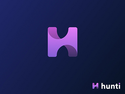 Hunti Alternative Dark Logo