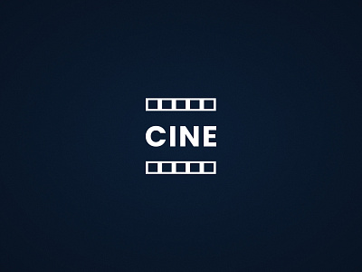 Cine - Logo app branding cine cinema illustration logo movie theater typography vector