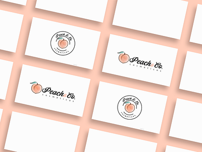 Peach&Co. Cosméticos - Branding custom design logo design shopify website design