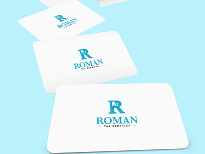 Roman Tax Services Logo Redesign branding custom design design icon illustration logo logo design typography vector