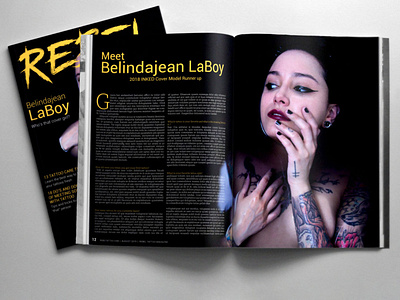 Rebel Tattoo Magazine branding layout magazine magazine design print design tattoo typography