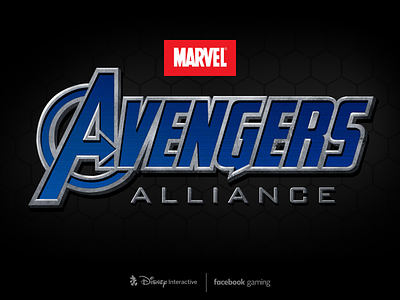 Avengers Alliance Logo art direction branding cover art creative direction design game design illustration logo typography ui design