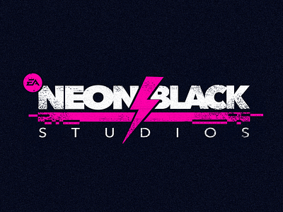 "NEON BLACK STUDIOS" logo. An EA mobile studio. art direction branding creative direction design game design graphic design logo mobile ui vector