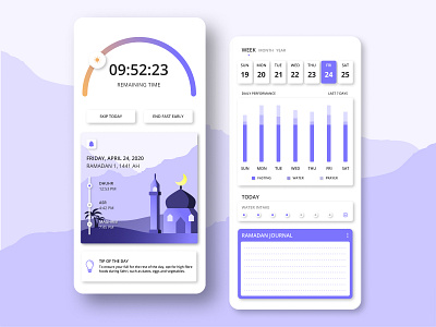 Ramadan Concept App: Keep Track of Your Daily Fasts