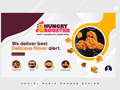 Food Mobile Cover Page Design banner brand creative delicious facebook cover food food cover page food mobile app graphic design health home page illustration landing page layout menu page mobile cover page organic food restaurant social media vector