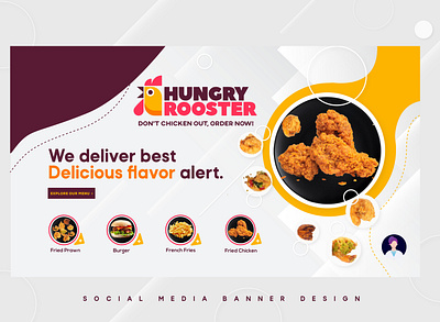 Food Mobile Cover Page Design banner brand creative delicious facebook cover food food cover page food mobile app graphic design health home page illustration landing page layout menu page mobile cover page organic food restaurant social media vector