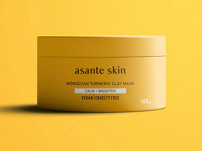 Asante Skincare Mask Jar Design