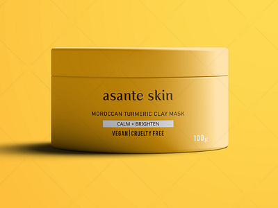 Asante Skincare Mask Jar Design