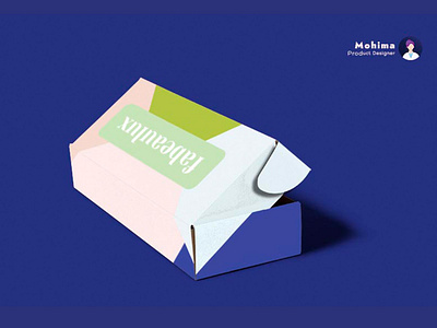 "Fabeaulux" Sunglass Packaging Box Mockup Branding