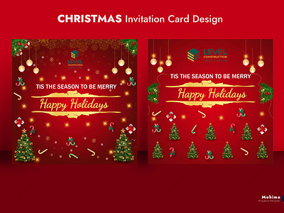 Christmas Invitation Card Design