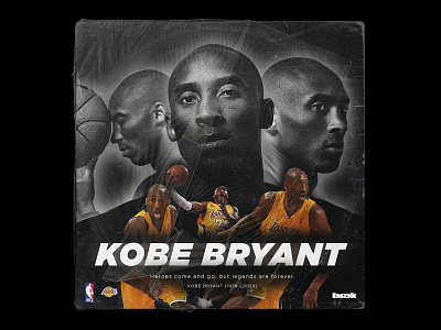 R.I.P Kobe Bryant advertising animation artwork basketball design illustration kobebryant lakers logo nba typography ui