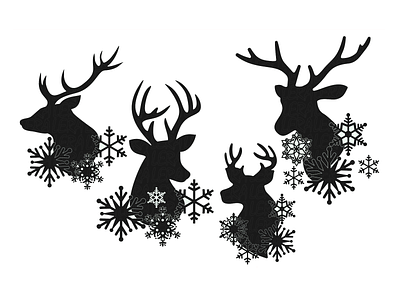 Download Deer Silhouettes Svg Designs Themes Templates And Downloadable Graphic Elements On Dribbble