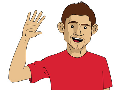 Self-Portrait WIP illustration me self portrait vector waving