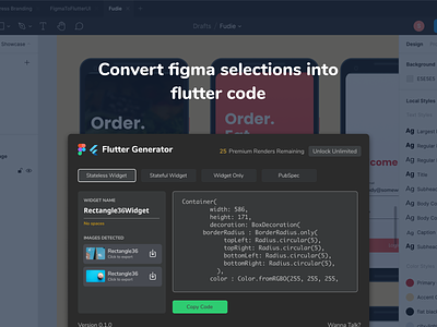 Figma to Flutter - Now available code figma flutter generator handoff