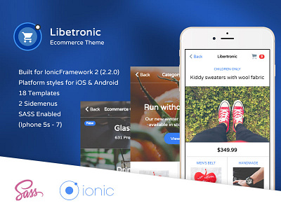 Liberty Shopping theme for IonicFramework 2