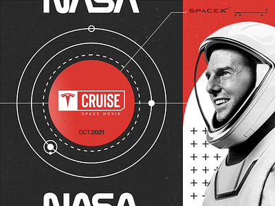 Cruise in space 01 motion design movies nasa planet space spaceman spacex tesla tom cruise