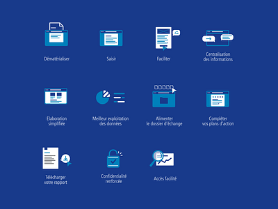 Cofrac - Icon brand branding icon icon set iconography icons illustration