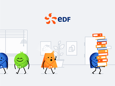 EDF Sécurité - Concept cartoon character characters concept cute edf illustration nuclear