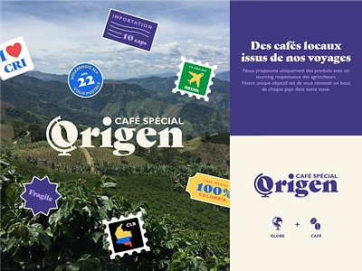 Origen Café Spécial - Concept brand brand identity branding coffee coffee shop colombia concept identity origen stickers