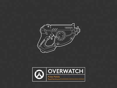 Famous Gun_OVERWATCH gun illustrator lineart overwatch