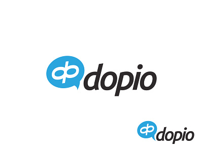 Dopio logotype application blue brand identity branding dopio infinite leontios leosake logotype modern platform sakellis