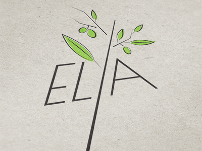 Elia elia leontios leosake logo minimal restaurant sakellis