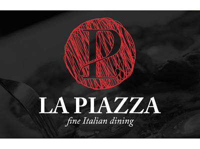 La Piazza brand identity branding fine dining italian leontios leosake logo logotype restaurant sakellis
