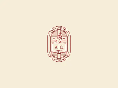 Branding: Institute on the Catechism bible branding catechism catholic christ design icon iconography icxc logo seal visual identity