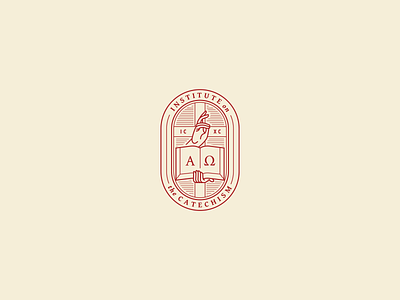 Branding: Institute on the Catechism bible branding catechism catholic christ design icon iconography icxc logo seal visual identity