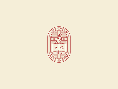 Branding: Institute on the Catechism bible branding catechism catholic christ design icon iconography icxc logo seal visual identity