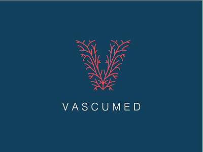 Vascumed Logo branding clinic guatemala logo medicine vascular veins