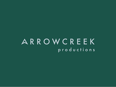 Arrowcreek Productions logo arrow arrowcreek branding logo productions spec