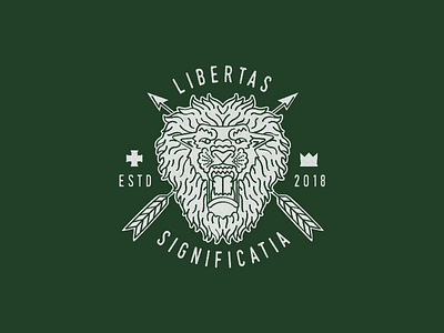 Family Emblem arrows branding coat of arms crown emblem family libertas lion logo significatia texture wedding