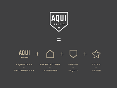 AQUI Studio logo concept