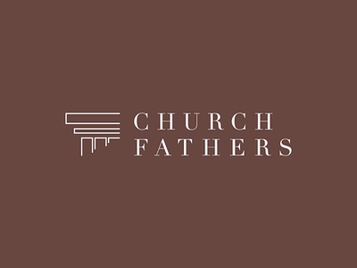 Logo: Church Fathers branding catholic christian christianity church church fathers column fathers logo pillar