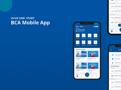 UI/UX Case : BCA Mobile App app design illustration minimal ui ux web