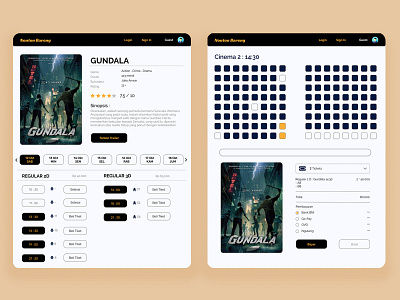 App for buying an online ticket app design ui ux web