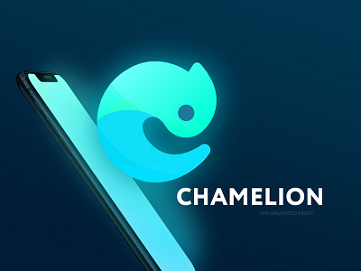 Chameleon app VPN animation app branding chamelion design icon illustration logo ui ux vector vpn web