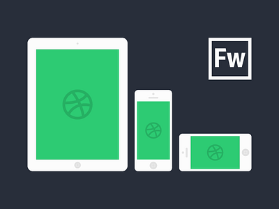 Adobe Fireworks vector mockups for iOS