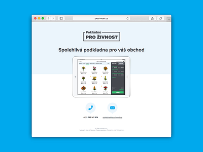 Pro živnost coming soon homepage