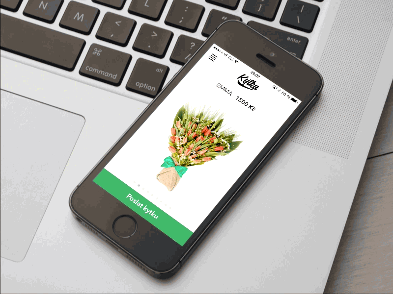 Kytku Menu Animation iphone app menu animation gif flower ui